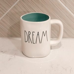 Rae Dunn “Dream” Mug w/ turquoise interior
